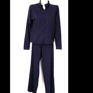 Speedo Warmup Suit 2 pc Navy Women Medium